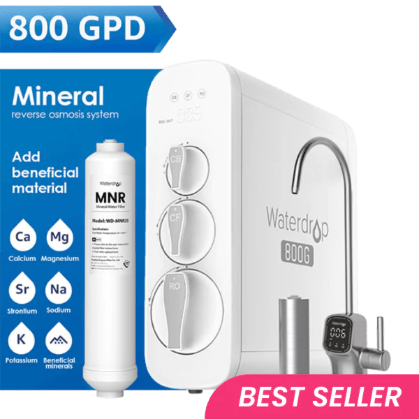 Waterdrop G3P800 - Remineralization RO System with UV Sterilizing Light