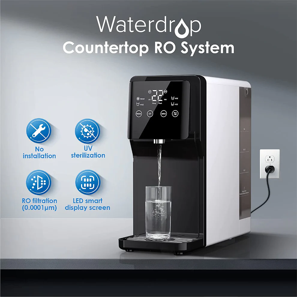 Waterdrop N1 Countertop Reverse Osmosis with Tank Sterilization